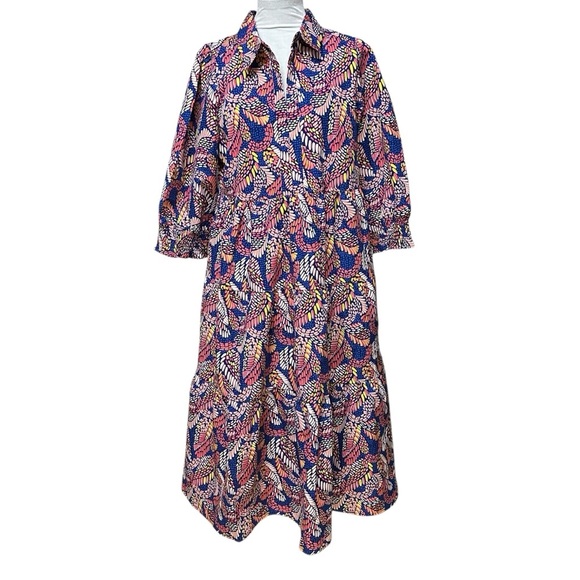 NWT Michelle McDowell Women's Eleanor Mosaic Dress - Picture 2 of 5